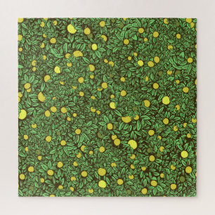 Rijke groene fruit tuin bomen legpuzzel
