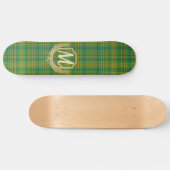 Rijke Groene Tartan (Pset) Aangepast Skateboard (Horizontaal)