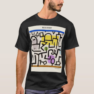 Rijke haven door PAUL KLEE, Abstracte moderne kun T-shirt
