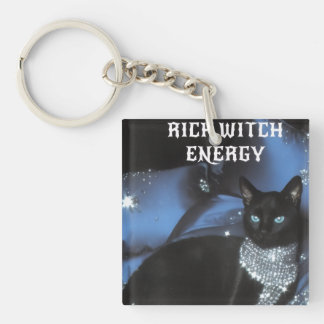 Rijke Heksen Energie Zwarte Kat Hekserige Sleutelh Sleutelhanger