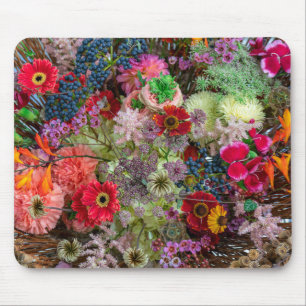 Rijke herfstbloemboeket met Gerbera's en Bessen Muismat