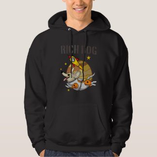 Rijke Hond Planeten Astronaut Toerist Ruimtedog Hoodie