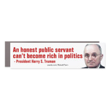 Rijke politici zijn boeven Harry Truman