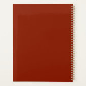 Rijke rode Abstracte getextureerde achtergrond Planner (Achterkant)