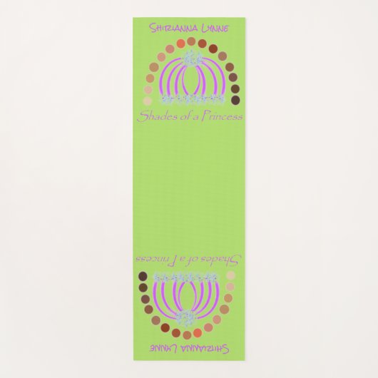 Rijkelijk op tinten van een prinses make-up regenb yogamat (Voorkant)