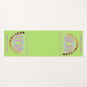 Rijkelijk op tinten van een prinses make-up regenb yogamat (Voorkant (horizontaal))