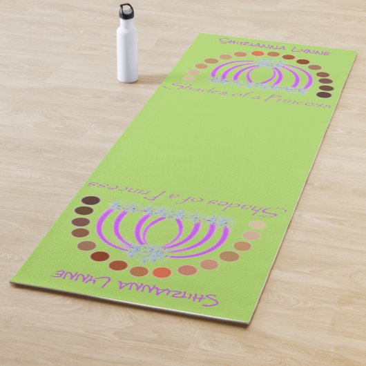 Rijkelijk op tinten van een prinses make-up regenb yogamat (In situ)