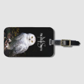 Rijkswintersnuffeluil (monogram) bagagelabel (Voorkant (horizontaal))