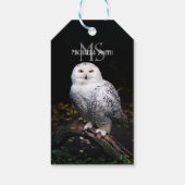 Rijkswintersnuffeluil (monogram) cadeaulabel (Achterkant)