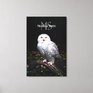 Rijkswintersnuffeluil (monogram) canvas afdruk