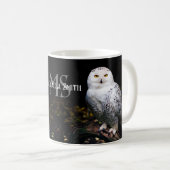 Rijkswintersnuffeluil (monogram) koffiemok (Voorkant rechts)