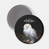 Rijkswintersnuffeluil (monogram) magneet (Voorkant / Achterkant)