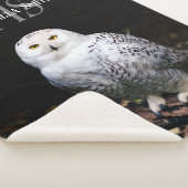 Rijkswintersnuffeluil (monogram) sherpa deken (3/4)