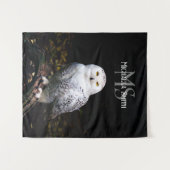 Rijkswintersnuffeluil (monogram) wandkleed (Voorkant (horizontaal))