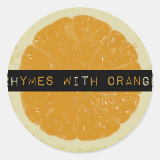Rijmen met Oranje Stickers