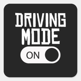 Rijmodus op 16 jaar rijbewijs voor nieuwe drivers vierkante sticker