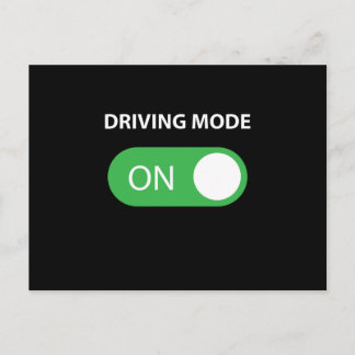 Rijmodus op 16-jarige chauffeur briefkaart