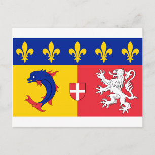 Rijn-Alpes vlag Briefkaart