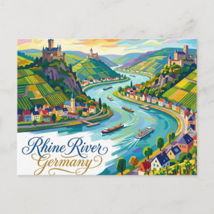 Rijn Duitsland Briefkaart