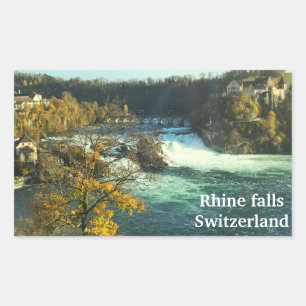 Rijn-herfsten in Zwitserland Rechthoekige Sticker