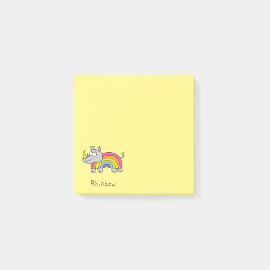 Rijnboeg Rijn Regenboog Geel Post-it® Notes (Voorkant)