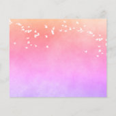 Rijnboegpastels van het bruiloft Menu (Achterkant)