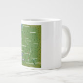 Rijnretro-reiskaart. Giant Coffee-Mok Extra Grote Beker (Voorkant rechts)