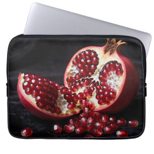 Rijpe Granaatappel Zaden Sappig Fruit Dramatisch Laptop Sleeve