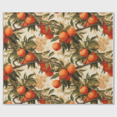 Rijpe Oranje tak Cadeaupapier (Vlak)