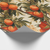 Rijpe Oranje tak Cadeaupapier (Hoek)