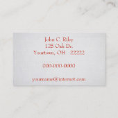 rijpe perzikpaal visitekaartje (Achterkant)