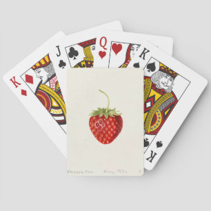Rijpe rode aardbei (Louis C.C. Krieger) Pokerkaarten