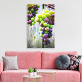 rijpende druiven canvas afdruk (Insitu (Woonkamer))