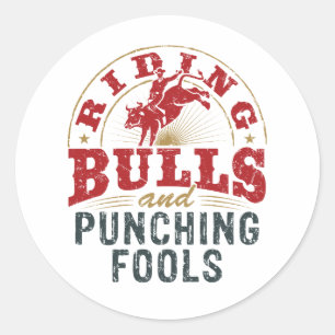Rijpstieren en Punch Fools Ronde Sticker