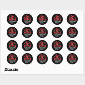 Rijpstieren en Punching Fools Rodeo Ronde Sticker (Vel)