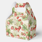 rijpveld, rode aardbeien bedankdoosjes (Achterkant)