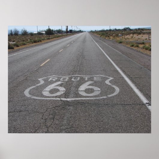 Rijroute 66 poster (Voorkant)