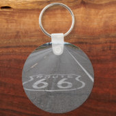 Rijroute 66 sleutelhanger (Voorkant)