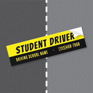 Rijschool Bumpersticker rijschool
