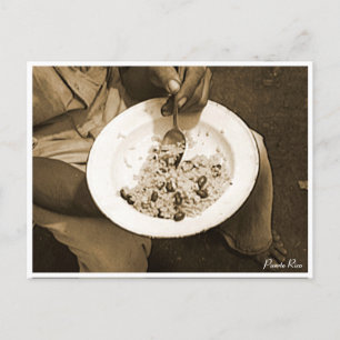 Rijst en bonen, Cultuur, Puerto Rico Briefkaart