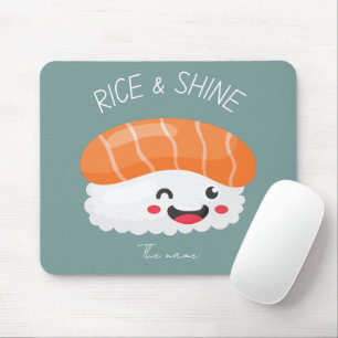 Rijst en glans, sushi kat muismat