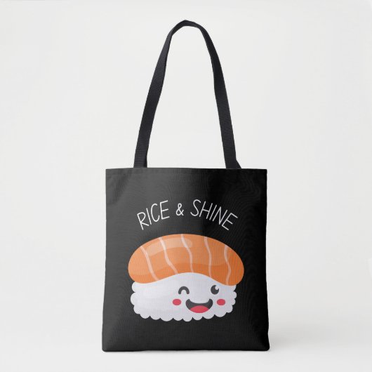 Rijst en Shine Kawaii Sushi canvas tas (Voorkant)