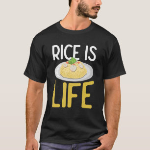 Rijst is het leven voor Aziatisch eten T-shirt