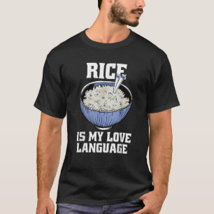 Rijst is mijn liefdestaal Aziatische poodie T-shirt
