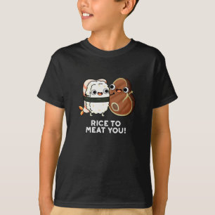 Rijst om je te bevruchten Funny Sushi Steak Pun Da T-shirt