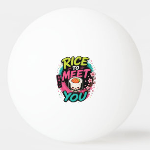 Rijst om je te ontmoeten – Cute Kawaii Sushi Desig Pingpongballen
