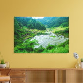 Rijst terraslandschap, Filipijnen Canvas Afdruk (Insitu (Woonkamer))