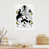 Rijstfamilie Crest Poster (Keuken)