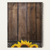 Rijstland - Zonnebloem - Aangepast huwelijk Planner (Achterkant)