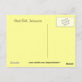 Rijstpadie, Ubud Bali, Indonesië Briefkaart (Achterkant)